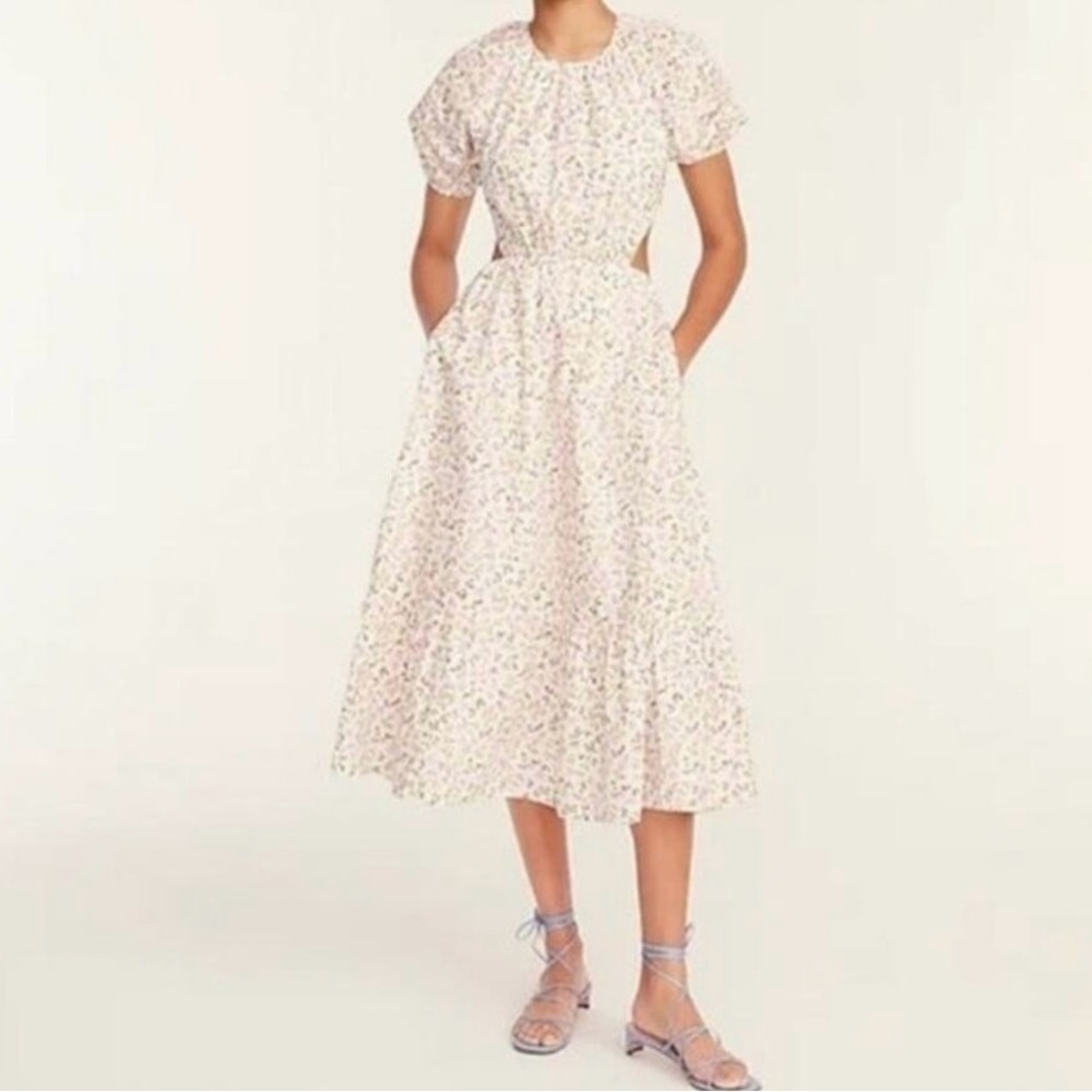 J.Crew cutout back sz 0 Floral Print Maxi Dress
